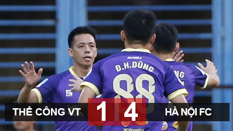 Kết quả Thể Công Viettel 1–4 Hà Nội: Hà Nội vào chung kết Cúp QG